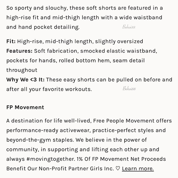 NEW Free People Movement All Star Solid Shorts - Picture 5 of 15